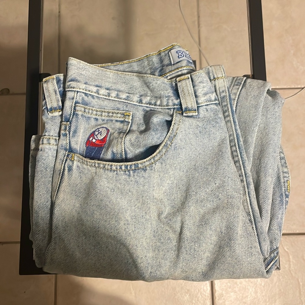 BIG BOY POLARS/SIZE SMALL/LIGHT BLUE WASHED